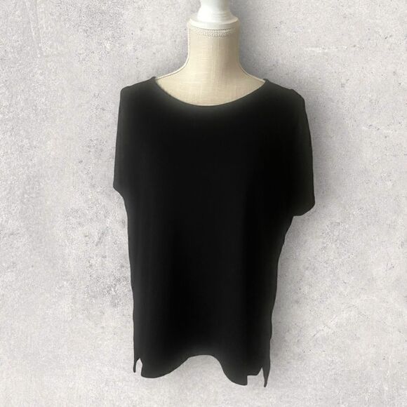 Rag & Bone Jeans | EUC Women’s Black oversized Top T-shirt Size Small S - Picture 1 of 6